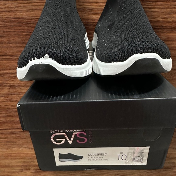 Women’s Gloria Vanderbilt GVS Mansfield Slip on Black Sparkle Sneakers, Size 10. - Picture 9 of 12